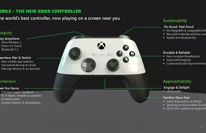 Xbox gamepad s haptikou je stále v plánu, dostupný má být s další generací