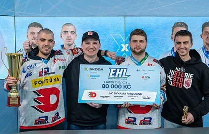 Třetí titul v řadě pro nezastavitelné Dynamo v ENYAQ hokejové lize!
