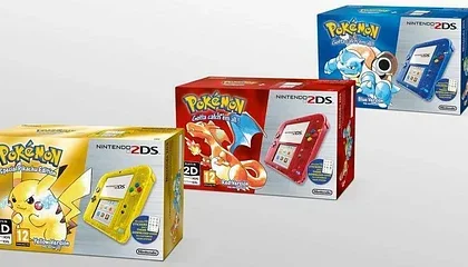 Oznámeny Nintendo 2DS bundly s klasickými Pokémon hrami