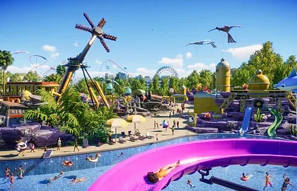 První deníček na Planet Coaster 2 ukazuje horské dráhy i vodní parky 
