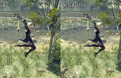 21 minut z akce NieR: Automata + rozdíly mezi PS4 a PS4 Pro verzí