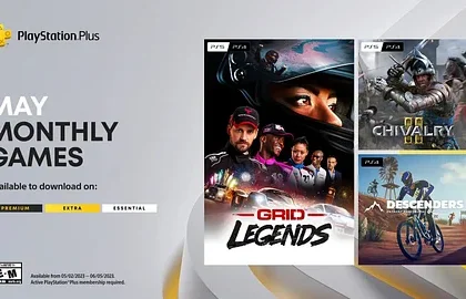 Oznámena květnová nabídka PlayStation Plus Essential, obsahuje Grid Legends nebo Chivalry 2