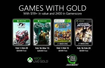 Oznámena únorová nabídka Xbox Live GOLD