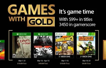 Oznámeny březnové hry pro Xbox LIVE Gold
