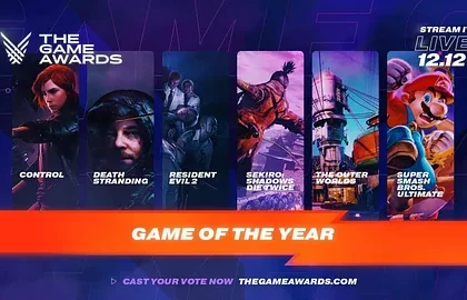 Sledujte udílení cen The Game Awards 2019