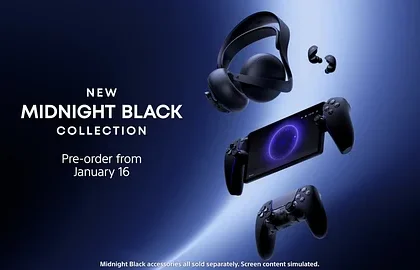 Další příslušenství pro PlayStation 5 bude dostupné v černé barvě Midnight Black