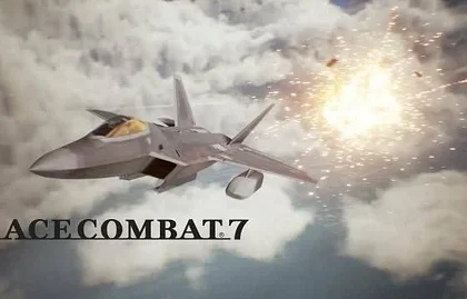 Záběry z VR části hry Ace Combat 7
