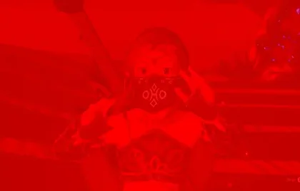 Při hraní hry The Legend of Zelda: Breath of the Wild skrze Virtual Boy budete mít neustále Krvavý Měsíc