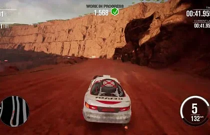 Gameplay video na závodní off-roadovou hru Gravel
