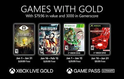 V lednové nabídce Xbox Live Gold hry Dead Rising a Little Nightmares