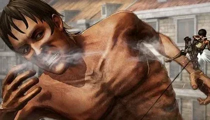 Gameplay videa z akce Attack on Titan