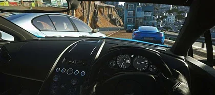 Záběry z hraní Driveclub VR