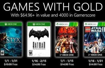 Oznámena lednová nabídka pro Xbox Live GOLD