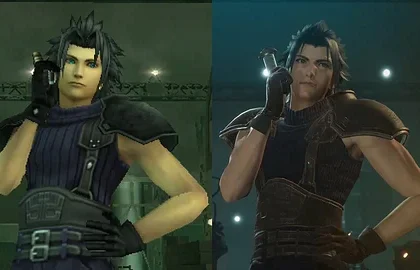 Video porovnávající Crisis Core: Final Fantasy VII Reunion s originálem z PSP 
