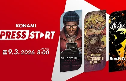 Konami oznámilo na čtvrtek svoji novou prezentaci KONAMI PRESS START