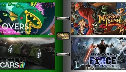 V únoru si majitelé Zlatého členství na Xboxu zahrají Project Cars nebo Star Wars: Force Unleashed