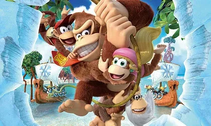 Záběry z Funky režimu hry Donkey Kong Country: Tropical Freeze