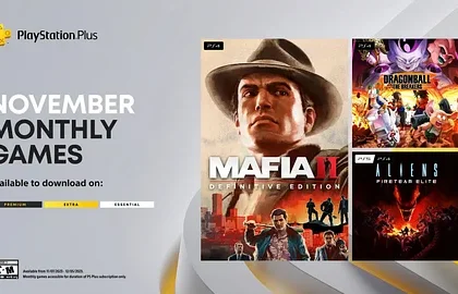Listopadová nabídka PlayStation Plus Essential obsahuje hry Mafia II: Definitive Edition, Dragon Ball: The Breakers i Aliens Fireteam Elite