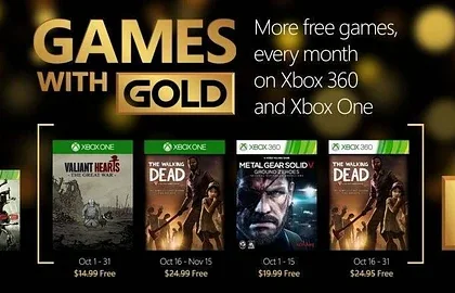Oznámeny hry na říjen pro Zlaté členy na konzolích Xbox