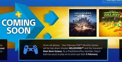 Helldivers a Nom Nom Galaxy v únorové nabídce PlayStation Plus UPDATE: Celý seznam