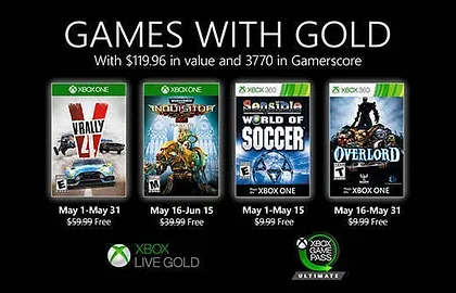 Oznámeny hry pro dubnovou nabídku Xbox LIVE GOLD