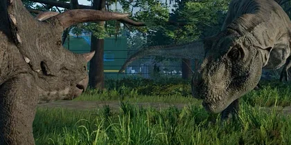 Ukázka několika dinosaurů z Jurassic World Evolution