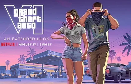Dnes ve 21:00 bude mít na Netflixu premiéru gameplay video z akce Grand Theft Auto VI