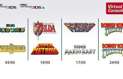 SNES hry se dostanou na New Nintendo 3DS