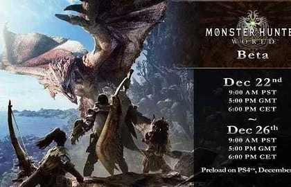 Oznámena otevřená beta pro Monster Hunter: World
