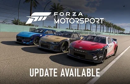 Závodní hra Forza Motorsport dostala nový update, zaměřuje se na Nascar