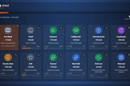 Spouštíme na Konzolista.cz systém achievementů a další novinky