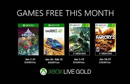 Oznámeny lednové hry v členství Xbox LIVE GOLD