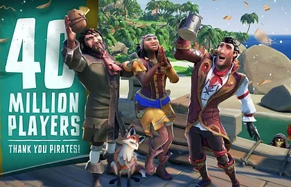 Pirátskou hru Sea of Thieves si už zahrálo přes 40 milionů hráčů
