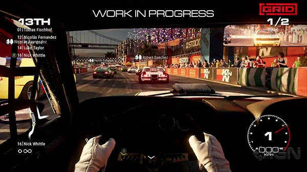 Gameplay video ze závodní hry GRID