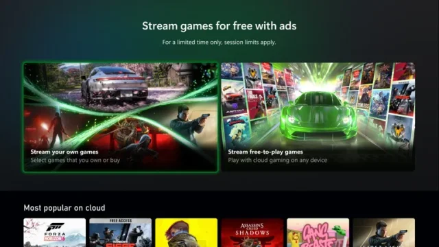Xbox začal testovat bezplatné cloudové streamování her s reklamou