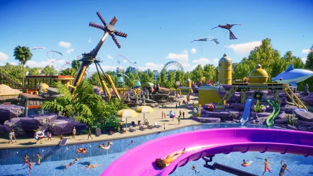 První deníček na Planet Coaster 2 ukazuje horské dráhy i vodní parky 