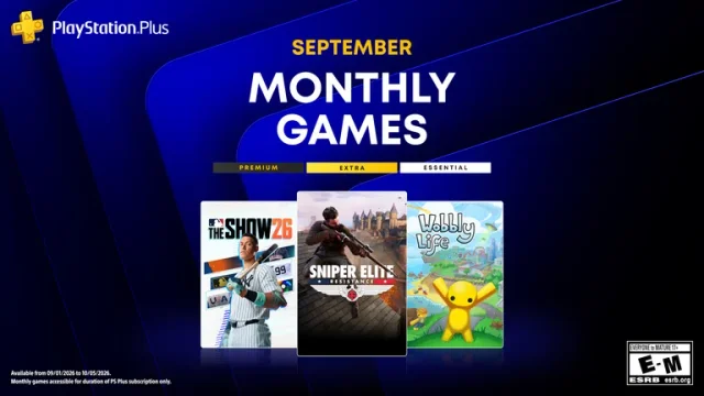 V zářijové nabídce PlayStation Plus Essential je Sniper Elite: Resistance nebo MLB The Show 26