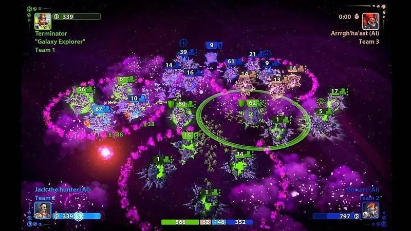 Debutový trailer pro arkádovku Planets Under Attack