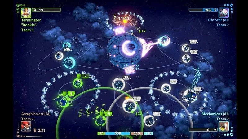 Debutový trailer pro arkádovku Planets Under Attack