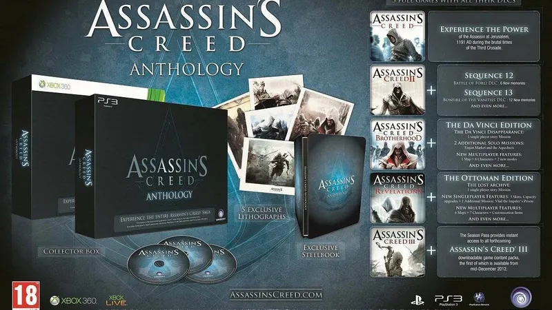 Assassin’s Creed Anthology u nás vyjde na konci měsíce, víme cenu