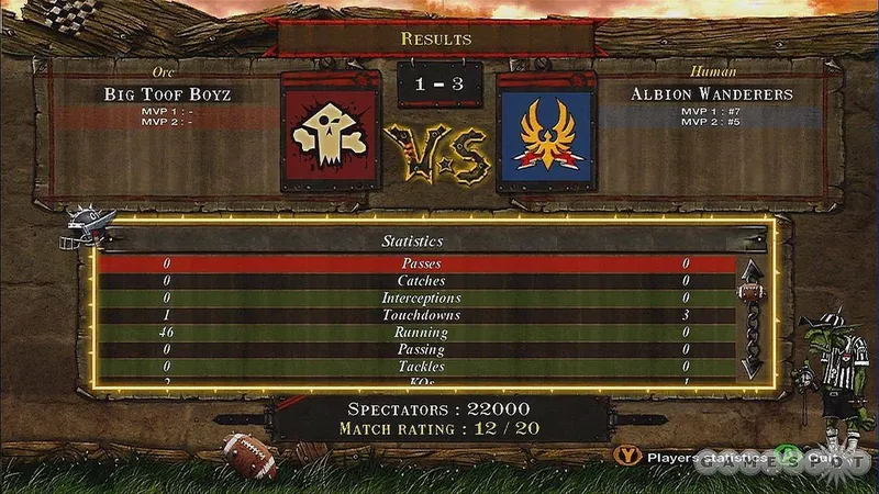 Blood Bowl ingame video