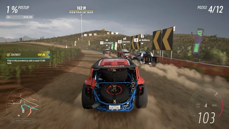 Pro hraní Forza Horizon 5 na PS5 bude potřeba Microsoft účet