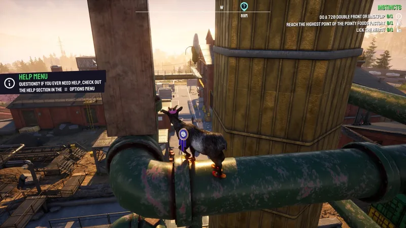Hra Goat Simulator 3 dostane v listopadu post-apokalyptické rozšíření Baadlands: Furry Road 