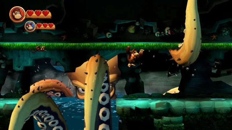 Ukázka z Donkey Kong Country Returns HD ukazuje upravený úvodní filmeček 