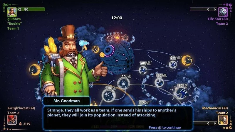 Debutový trailer pro arkádovku Planets Under Attack