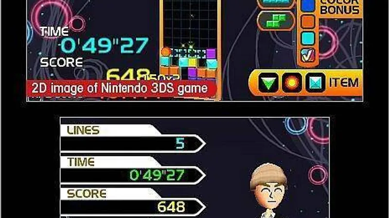 Tetris 3DS informace a obrázky