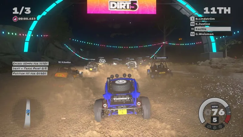 DualSense je podle Codemasters gamechanger, záběry z PS5 verze hry DiRT 5