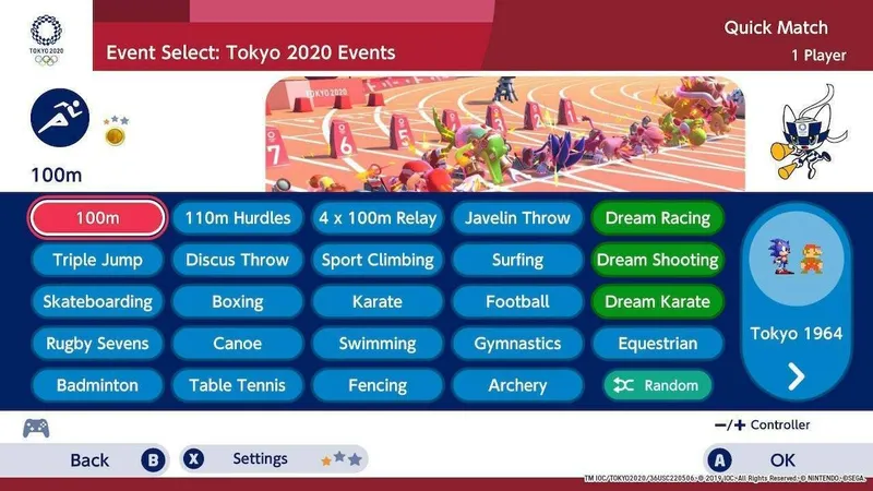 Mario & Sonic at the Olympic Games Tokyo 2020