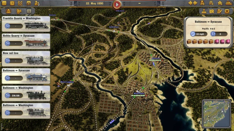 Představena hra Railway Empire - E3 gameplay trailer