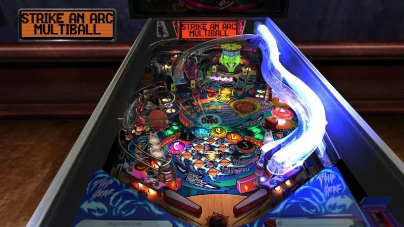 Záběry z PS4 verze hry Pinball Arcade